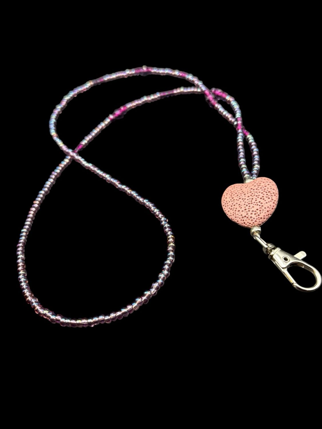 Violet Bloom Essential Oil Lanyard