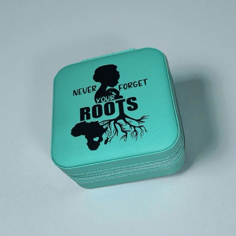 Never Forget Your Roots Travel Jewelry Box