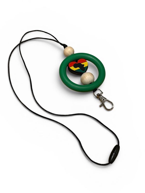 Rooted Heart Lanyard (Green Ring)