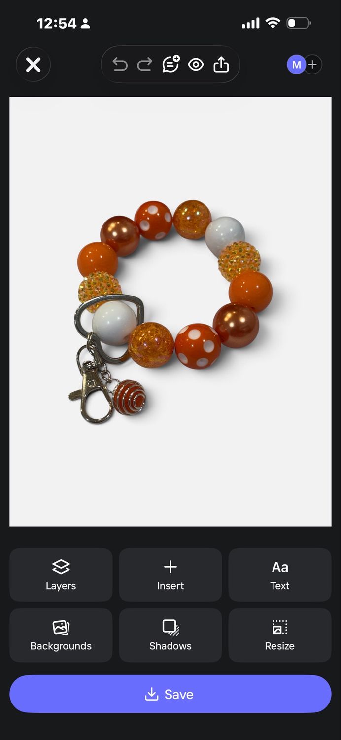 Citrus Spark Aromatherapy Wristlet Keychain