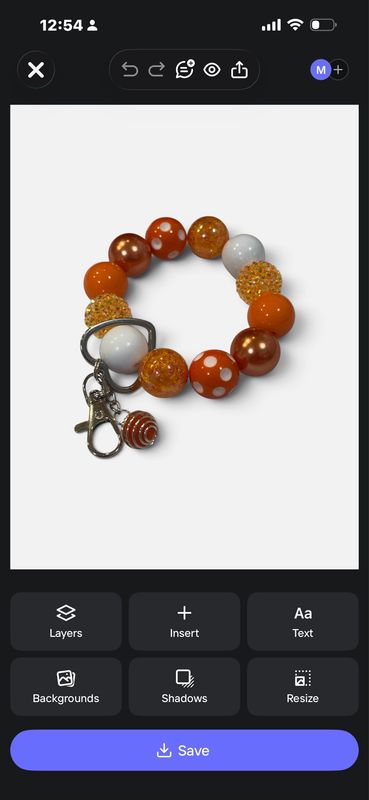 Citrus Spark Aromatherapy Wristlet Keychain