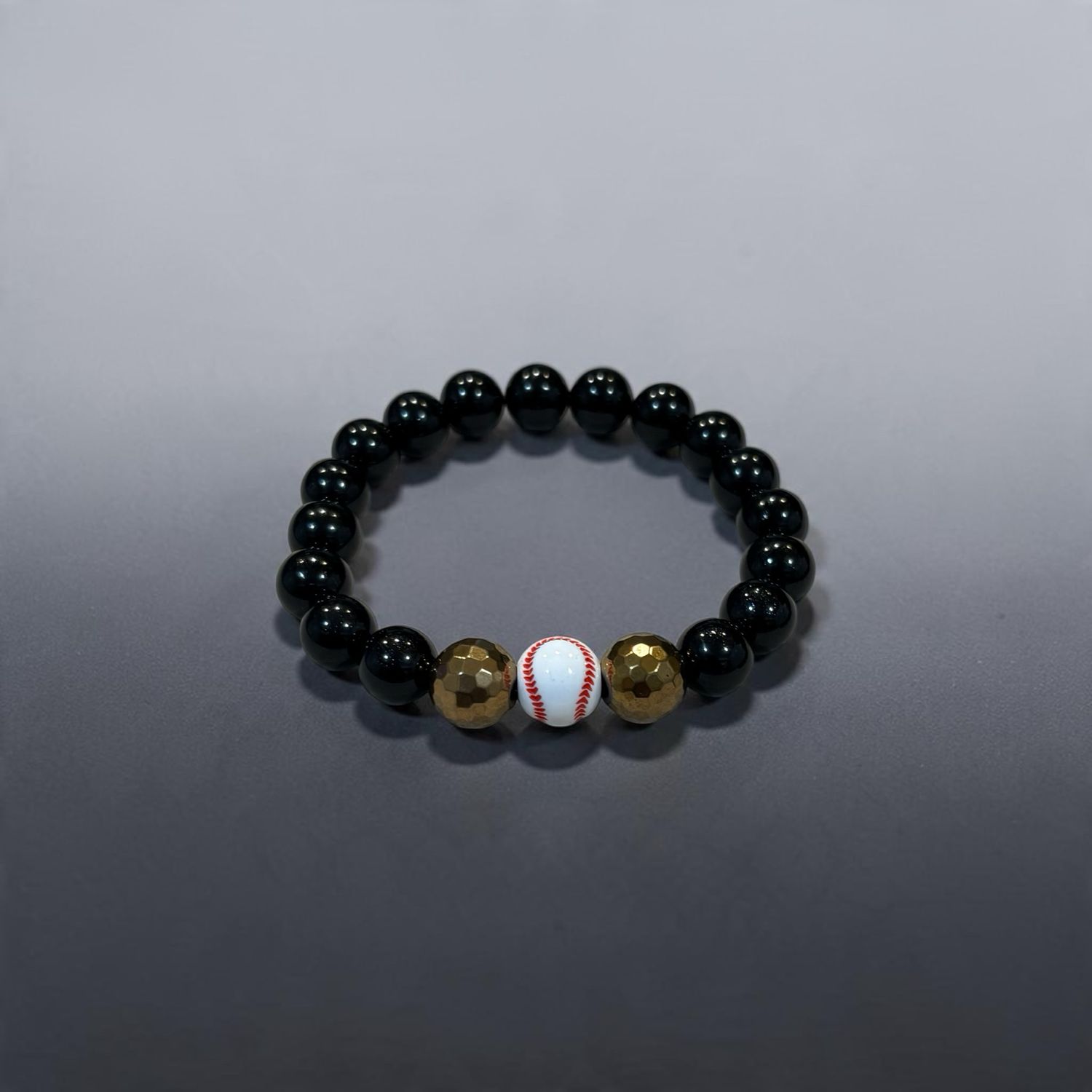 Diamond Classic — Baseball-Inspired Beaded Bracelet