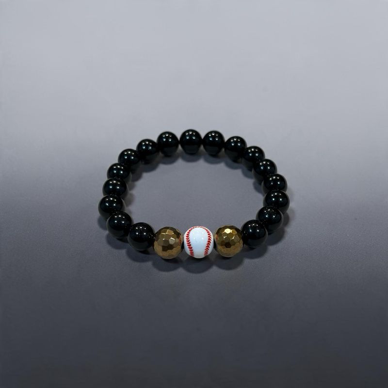 Diamond Classic — Baseball-Inspired Beaded Bracelet