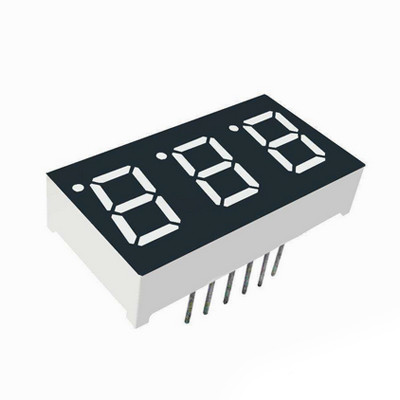 White 0.40 inch 3-Digit Common-Anode LED Display