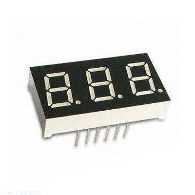 0.4inch White 7-Segment CC LED Three Digit