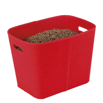 Corbeille à granulés rouge FELT