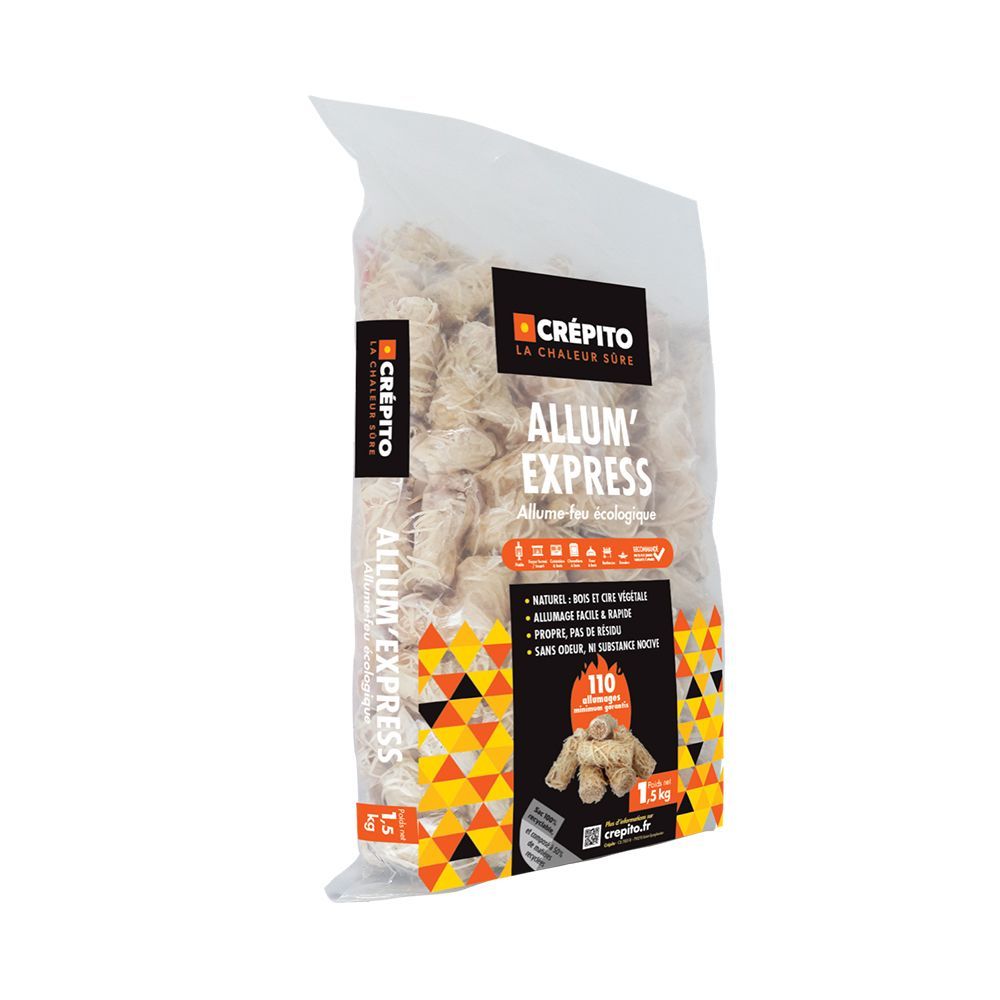 Allum'Express 110 rouleaux 100% naturels (Enlèvement sur place ou en livraison avec palette de bois)