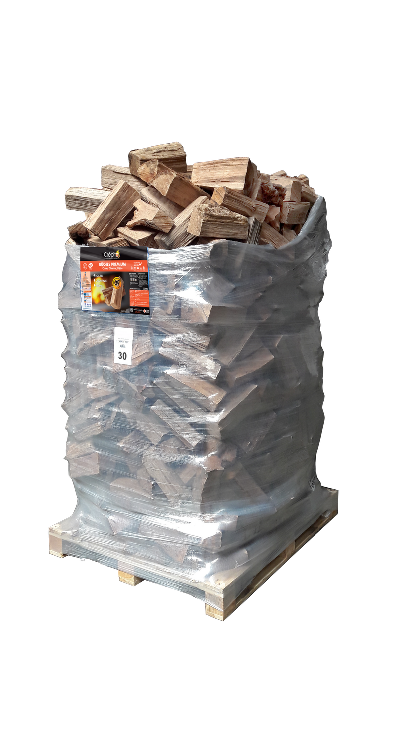 Bûche de 40cm - Bois de chauffage - 2400dm3 vrac - Ballot Premium