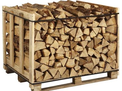 Bûche de 50cm - Bois de chauffage - Palette de 1 stère - Bois déjà rangé sur une palette -  séchage naturel
