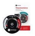 Thermomètre magnétique pour poêle à bois Noir