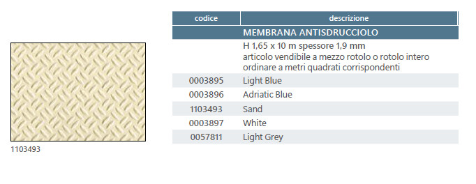 MEMBRANA ELBTAL® ANTISDRUCCIOLO - richiede disponibilità PRIMA dell'ordine