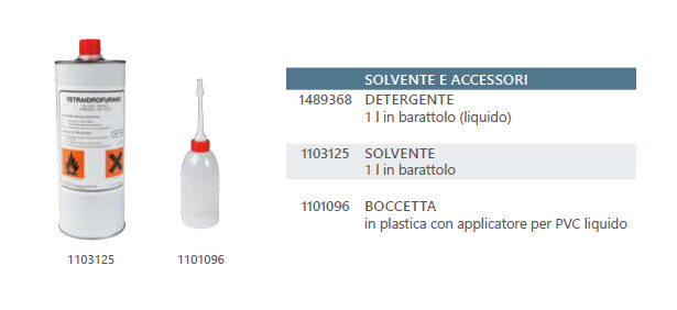 Solvente e accessori