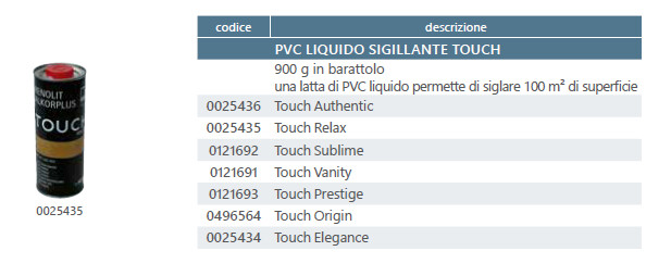 PVC liquido sigillante per ALKORPLAN® TOUCH