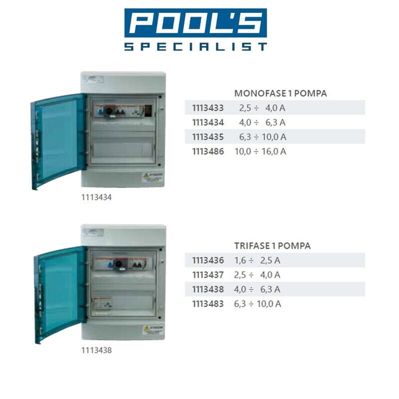 Quadro elettrico per piscine a skimmer