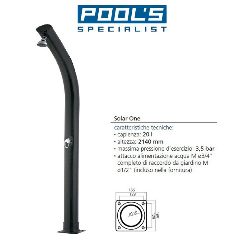 Doccia Solare - SOLAR ONE 20 lt