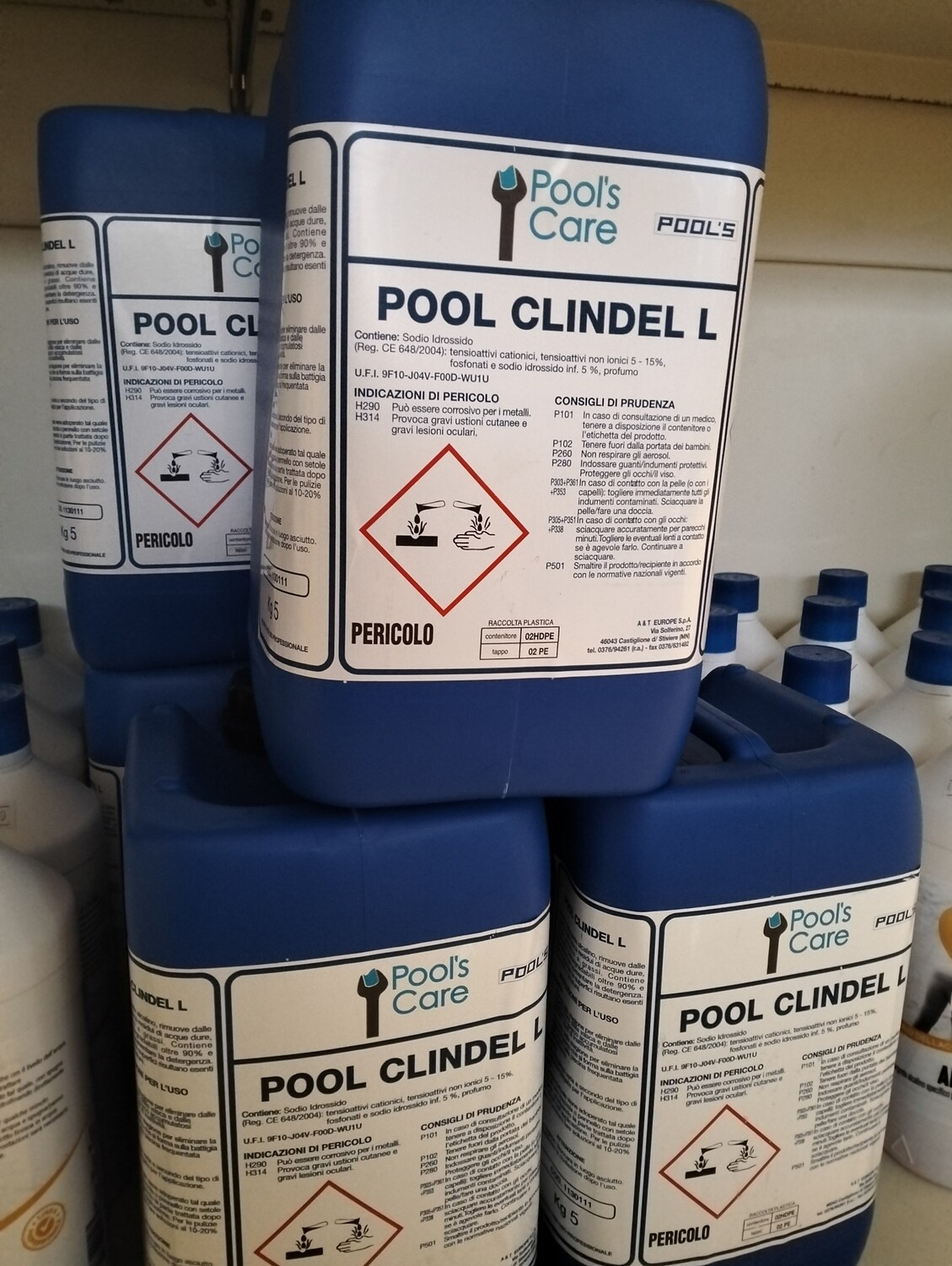 Detergente bordi liquido ALCALINO 5lt - Pool Clindel L