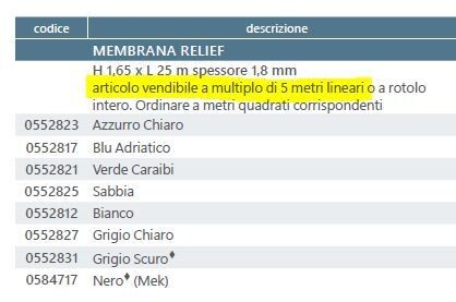 MEMBRANA ALKORPLAN® RELIEF - richiedere disponibilità PRIMA dell'ordine