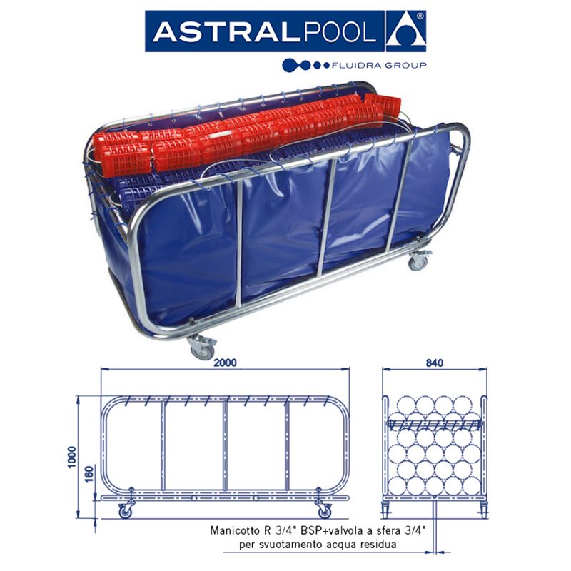 Carrello raccogli-corsie