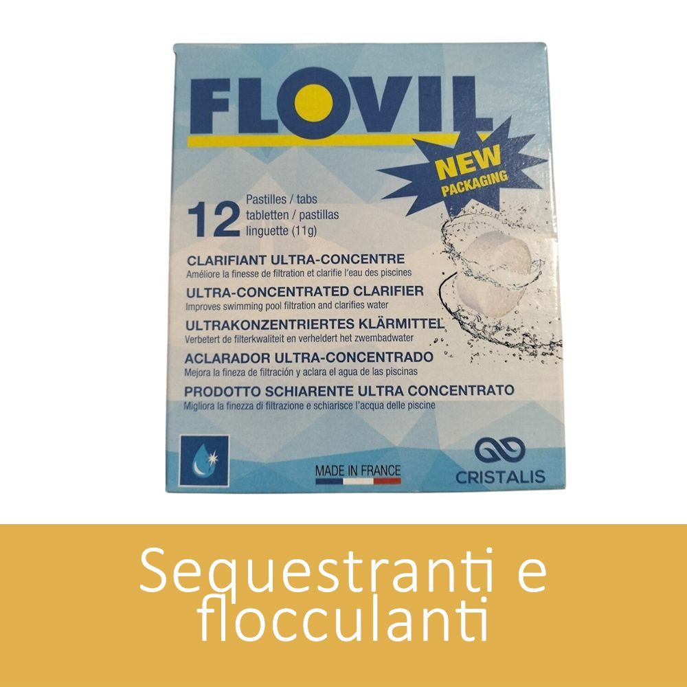 Flocculante concentrato 12 pastiglie FLOVIL