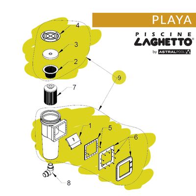 Skimmer completo PLAYA