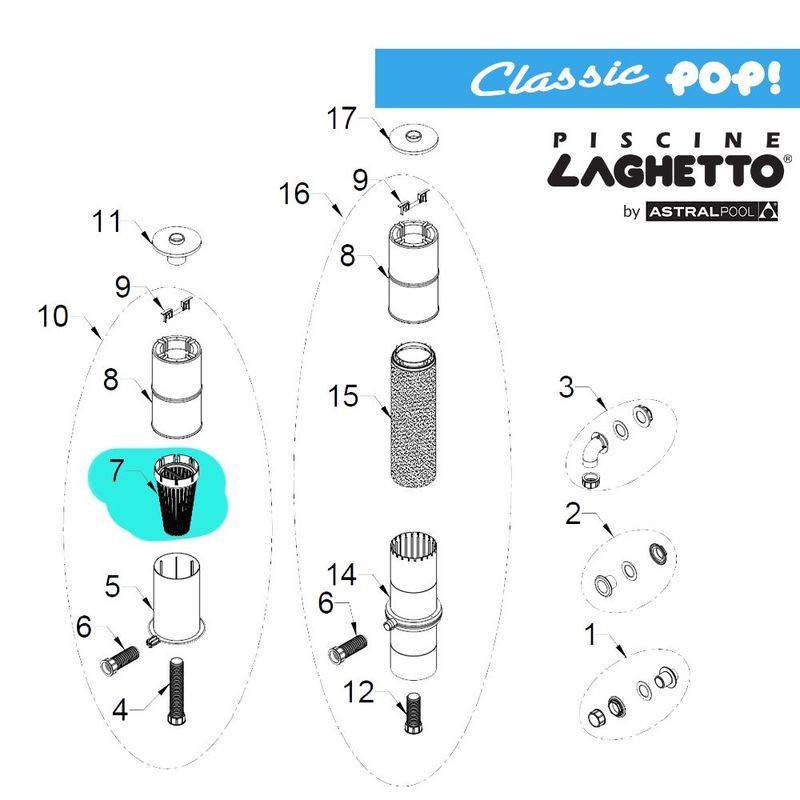 Cestello prefiltro CLASSIC e POP
