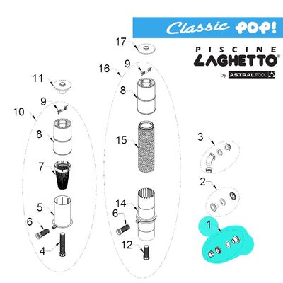 Passante di aspirazione CLASSIC e POP Passante di aspirazione CLASSIC e POP