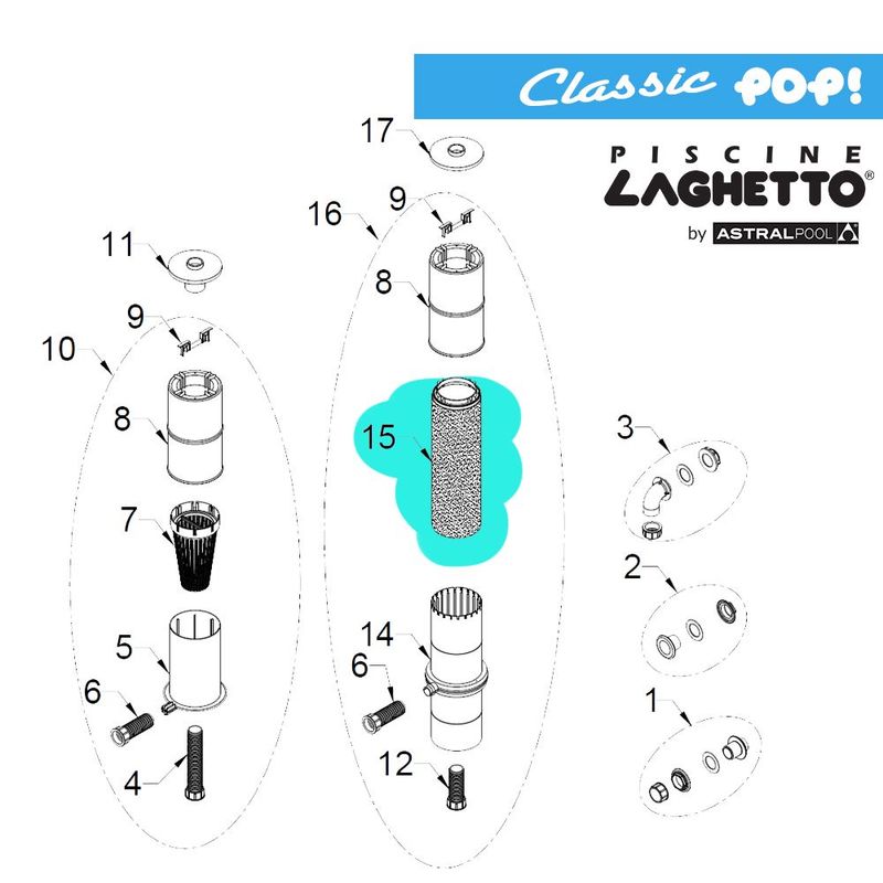 Calza filtro a boa CLASSIC e POP - 2pz