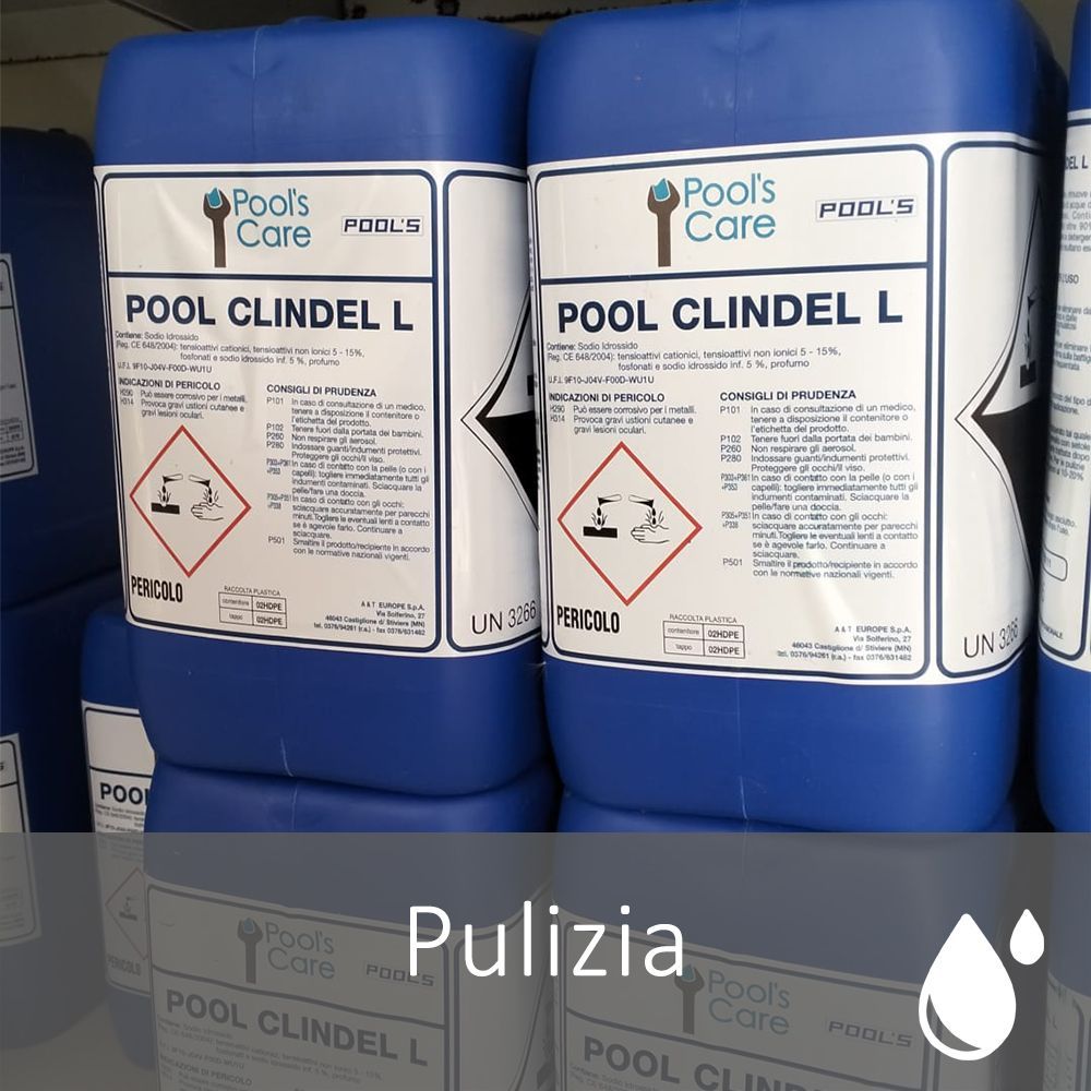 Detergente bordi liquido ALCALINO 5lt - Pool Clindel L Detergente bordi liquido ALCALINO 5lt - Pool Clindel L