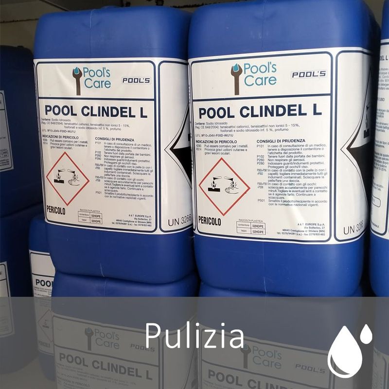 Detergente bordi liquido ALCALINO 5lt - Pool Clindel L Detergente bordi liquido ALCALINO 5lt - Pool Clindel L