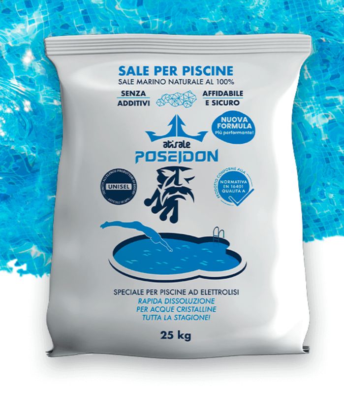 Poseidon - sale per piscine con elettrolisi - 40 SACCHI