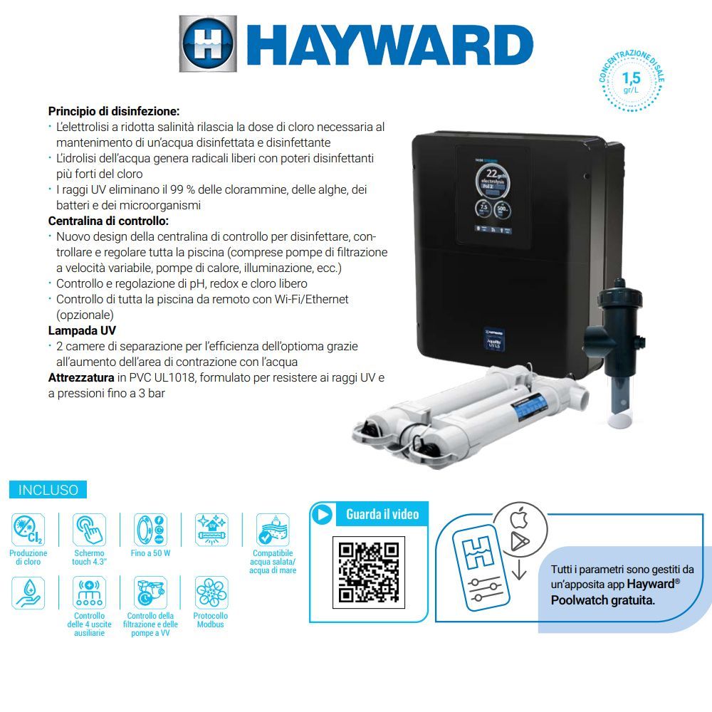 ELETTROLISI: AquaRite ® UV Low Salt NG ELETTROLISI: AquaRite ® UV Low Salt NG