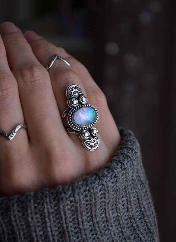 Aurora Opal Ring | US 7 1/4
