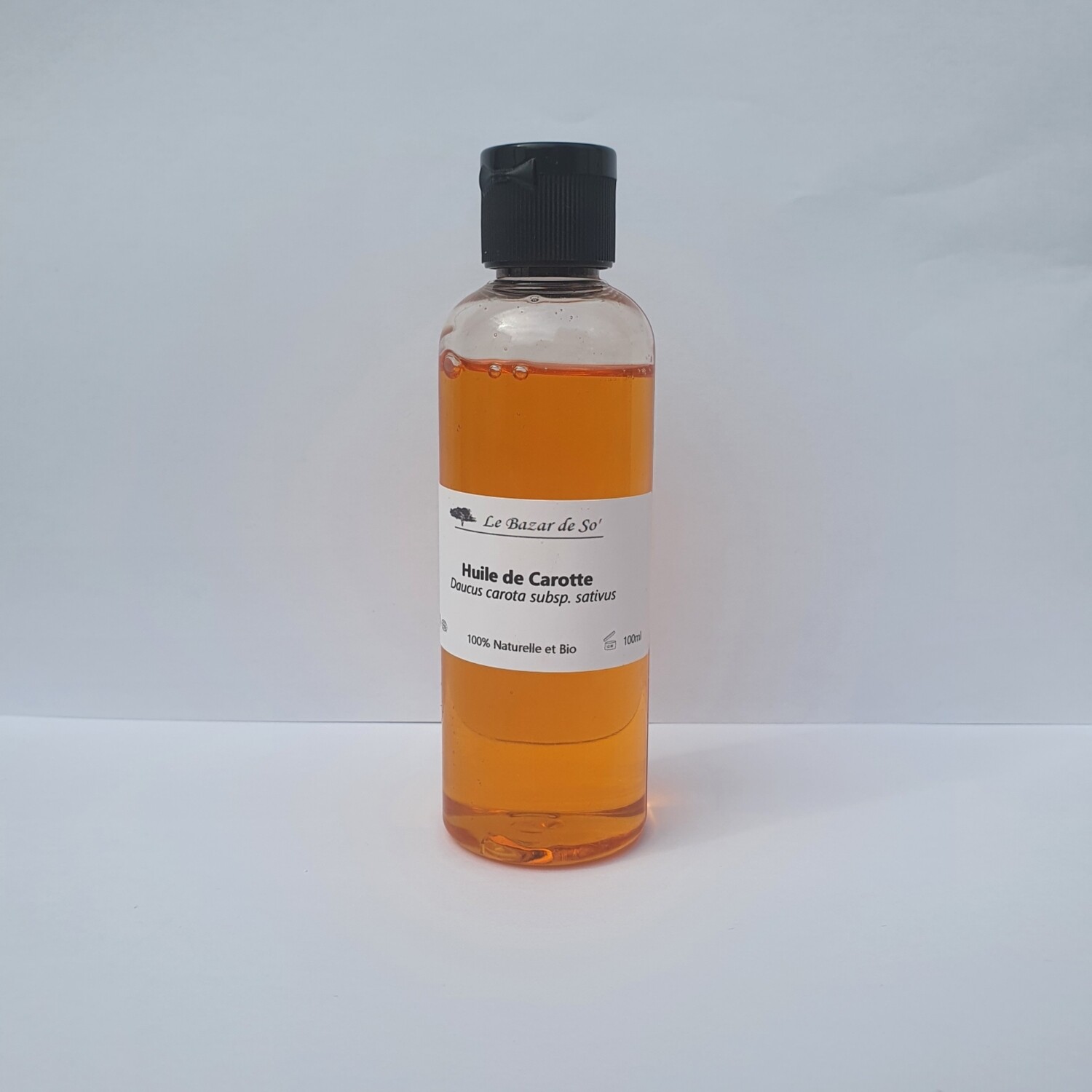Huile de carotte certifiée 100% pure et bio - 100ml