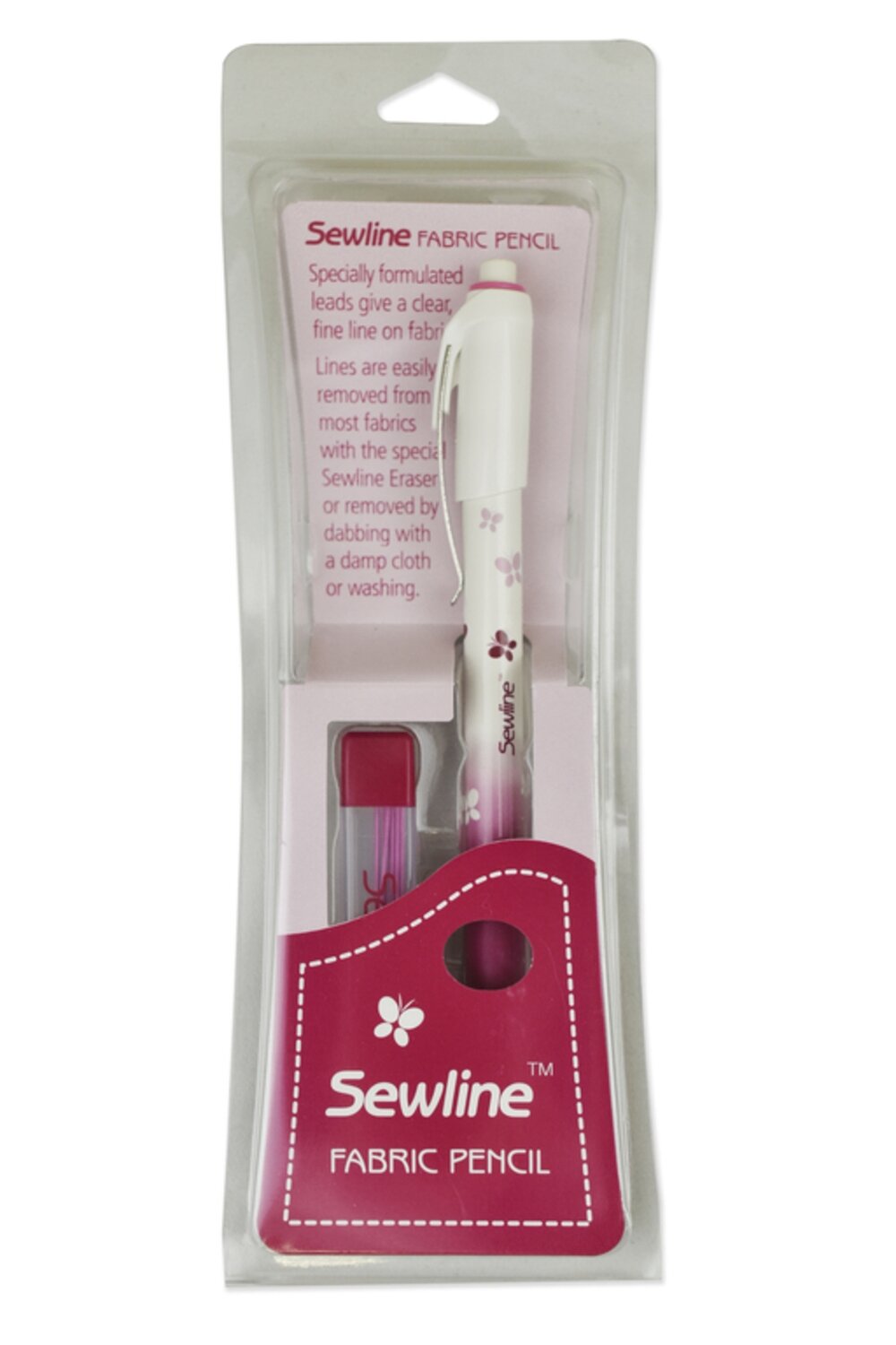 Карандаш для ткани автоматический, розовый, Sewline