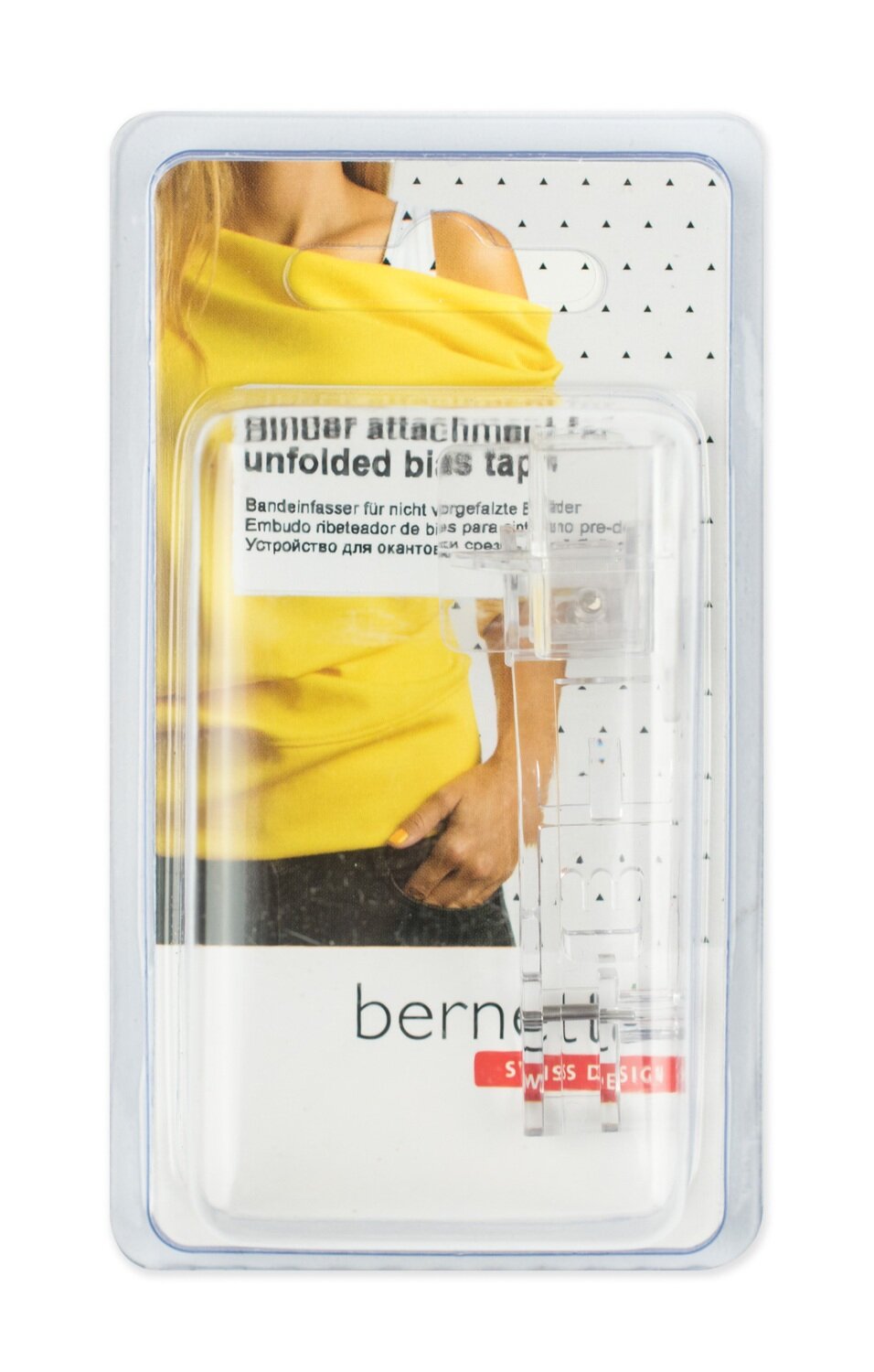 Оверлочная лапка для окантовки срезов косой бейкой для Bernette Funlock 42 и 48