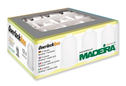 Набор для оверлока 3+1 (Overlockbox 3+1) 9*1200 Aerolock, 3*1000 Aeroflock MADEIRA 9200