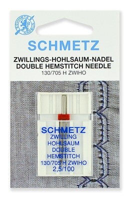 Иглы для мережки Schmetz двойные № 100/2.5