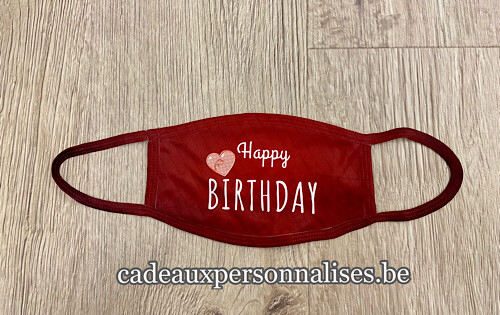 Masque de protection Happy Birthday