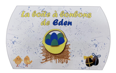 Boîte à bonbons oeufs de Pâques