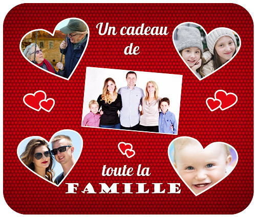 Tapis de souris souvenirs de famille