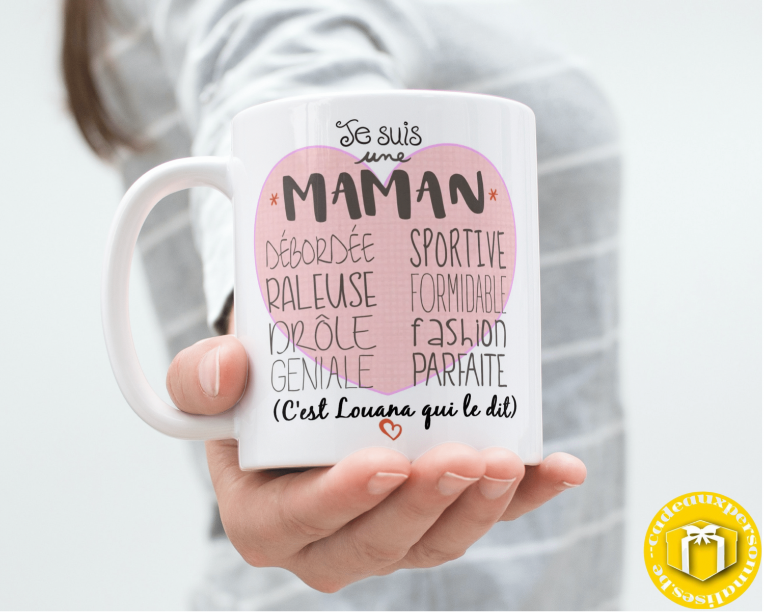 Mug personnalisé maman débordée, râleuse...