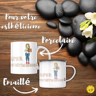 Mug personnalisé super esthéticienne