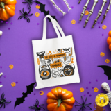 Tote bag enfant personnalisé monstres d&#39;halloween