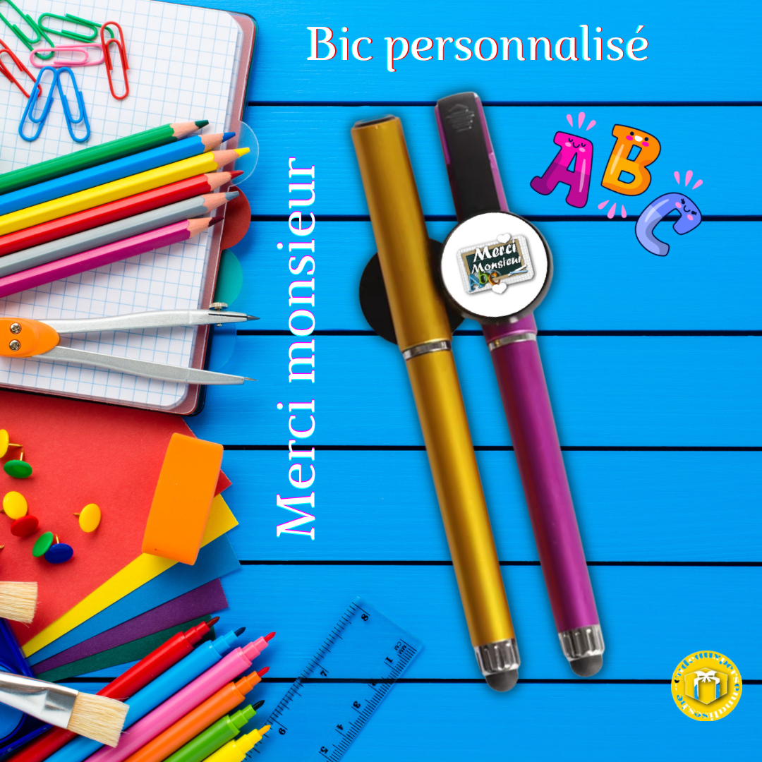 Bic personnalisé merci monsieur