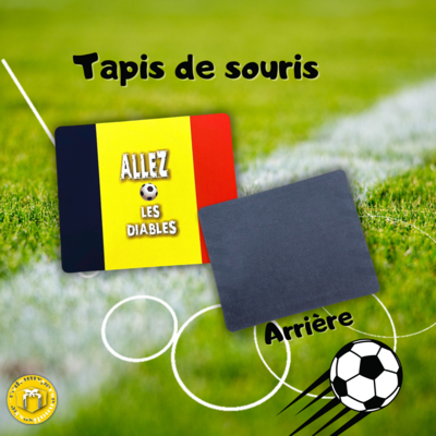 Tapis de souris drapeau belge