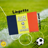 Lingette drapeau belge allez les diables