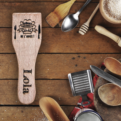Petite spatule en bois personnalisée - la meilleure cuisinière