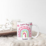 Mug arc en ciel joyeux Noël personnalisé