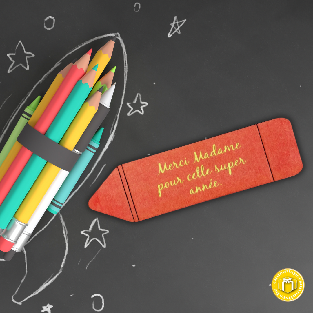 Crayon aimanté pour enseignants personnalisable