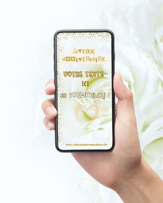 Annonce personnalisée pour anniversaire